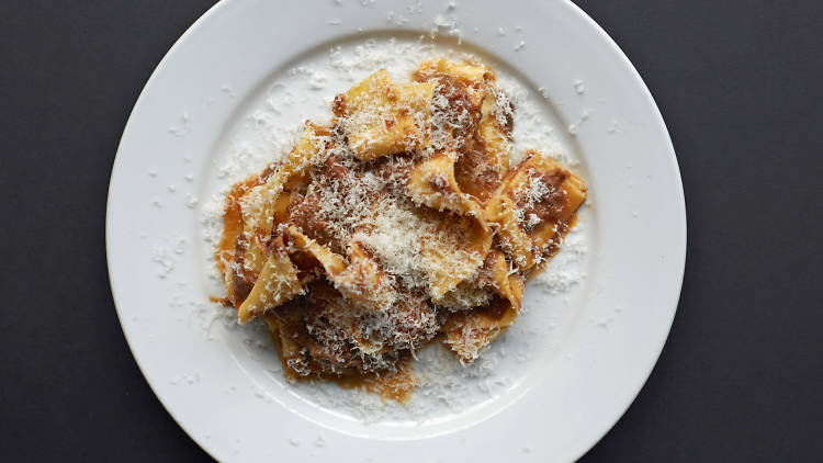 Pappardelle with beef shin ragù at Padella