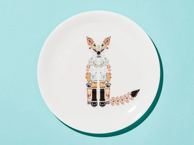 Fox plate by Kim Sera
