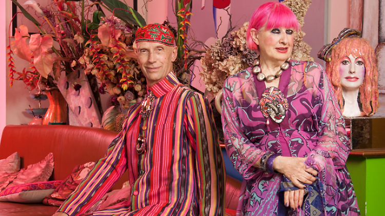 Zandra Rhodes and Andrew Logan