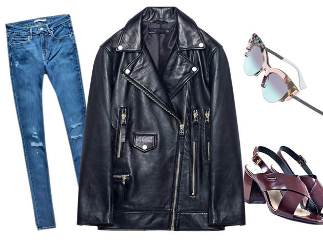 The leather jacket The leather jacket