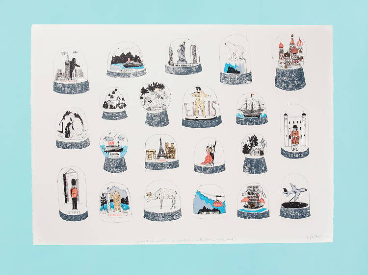 Snowglobes of the World print