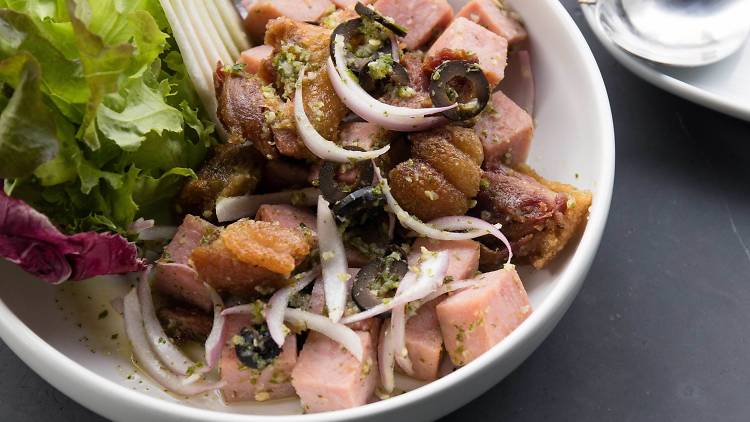 ham spicy salad at SNP Headquarter