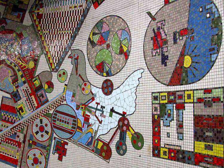 Tottenham Court Road station mosaics - Eduardo Paolozzi, 1984