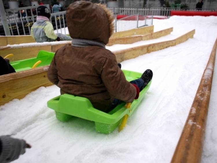 Skier et faire de la luge au Stade Charléty