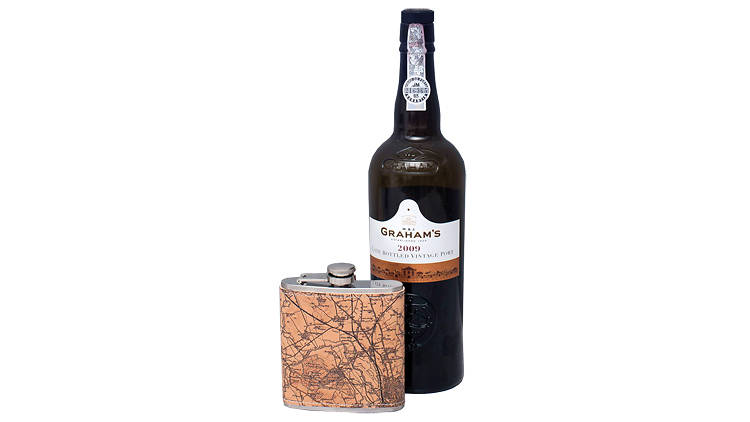 Personalised Leather Hipﬂask (around $110)