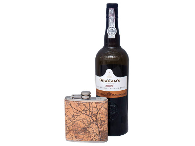 Personalised Leather Hipﬂask (around $110)