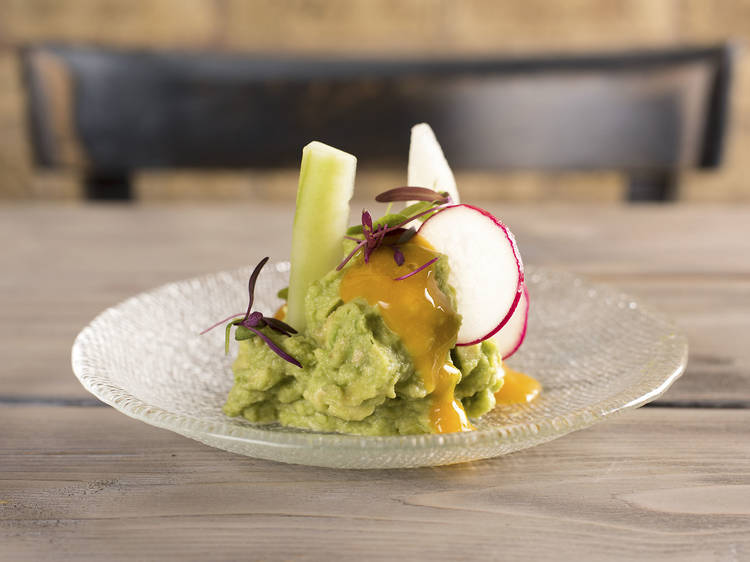 Spicy pumpkin-seed guacamole at Rojo Gusano