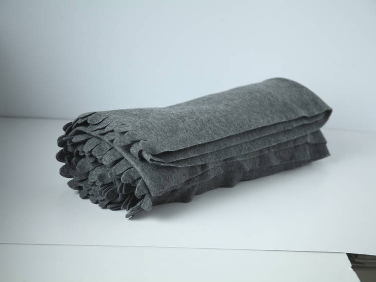 Grey throw