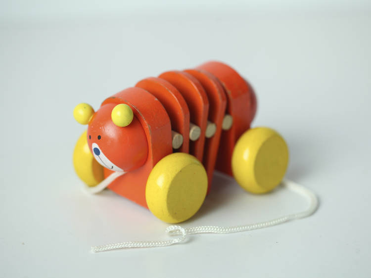 Toy with pull string