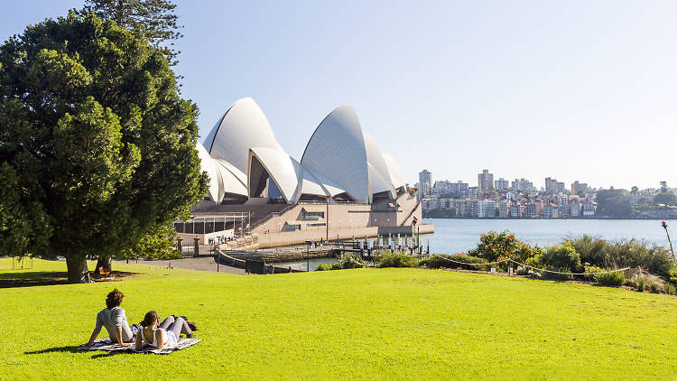 Royal Botanic Gardens overlooking Sydney Opera House