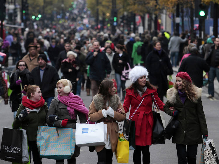 Shopping on Oxford Street