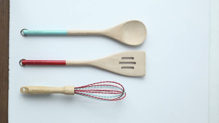 Beechwood kitchen utensils