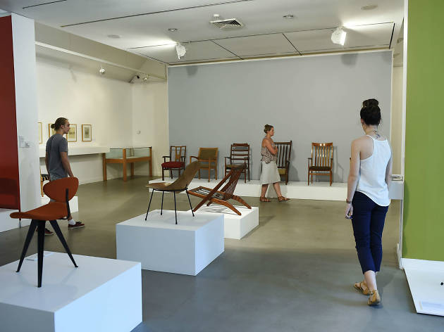 Penrith Regional Gallery People walking around inside Penrith Regional Gallery