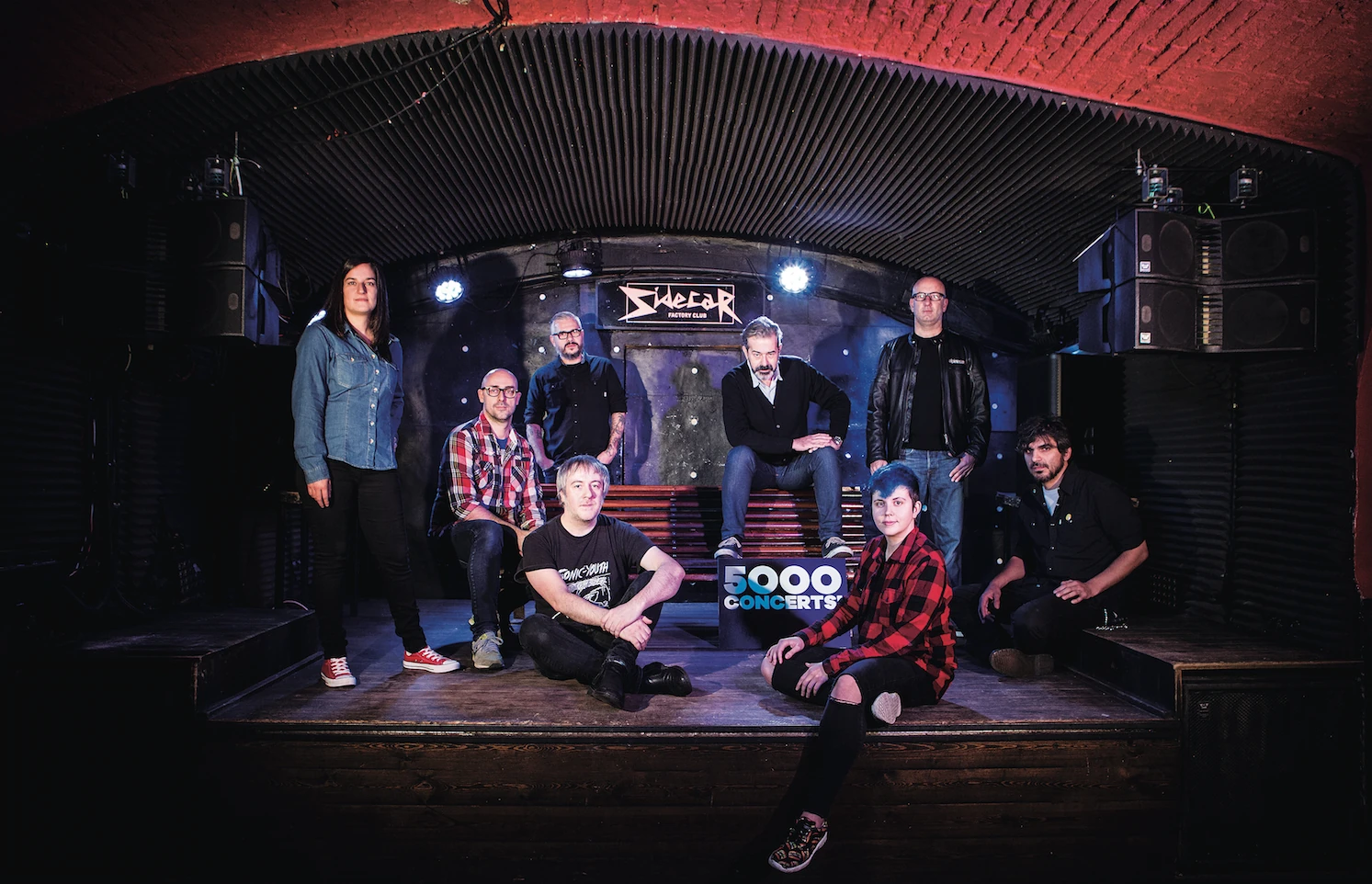 L'equip de la sala Sidecar va pujar a l'escenari el 2016 per celebrar els seus 5000 concerts.