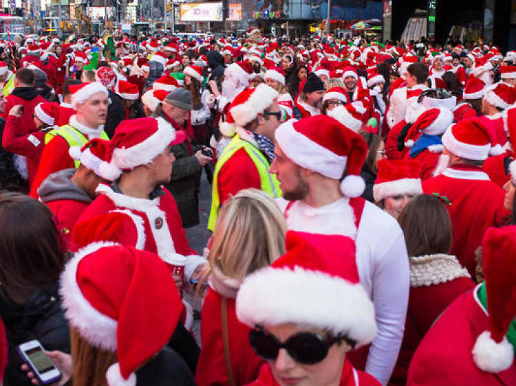 Map shows all the bars participating in SantaCon tomorrow
