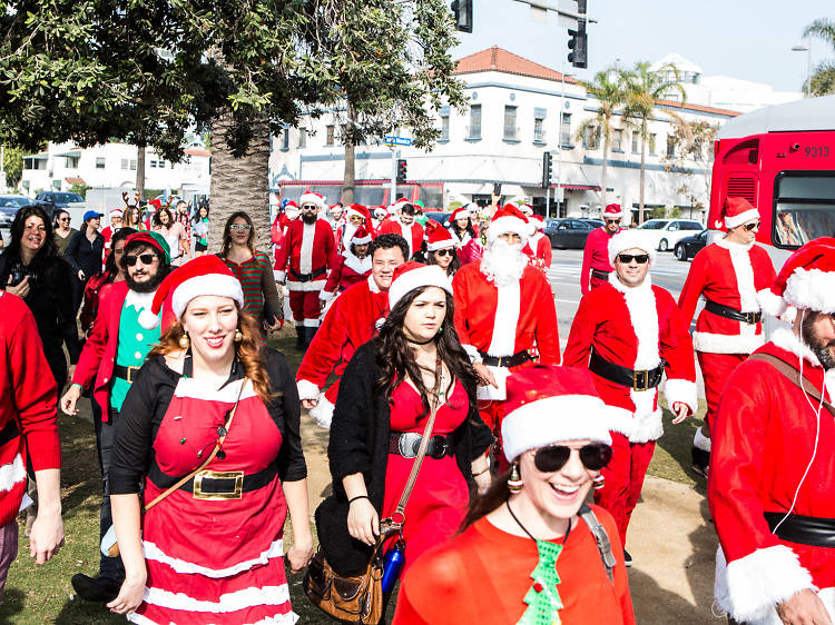 SantaCon 2016 brought joy—and clowns—to the Westside