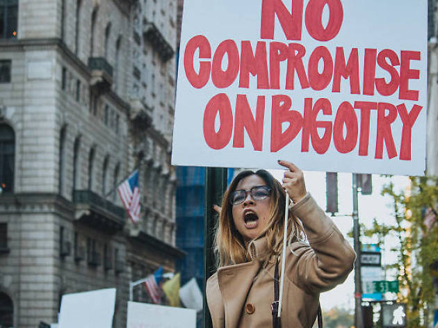 National women and allies protest is happening all day at Columbus Circle National women and allies protest is happening all day at Columbus Circle