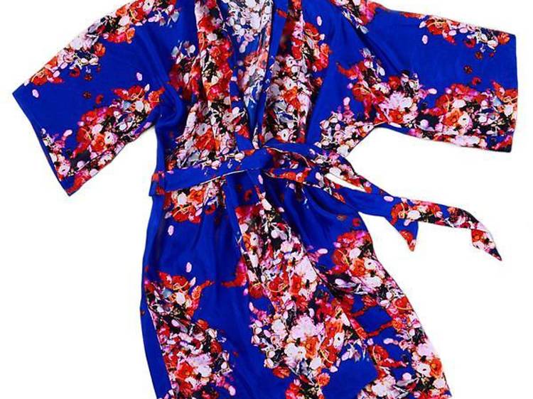 Ritzas Ranunculus silk robe from Stevie Howell.com, $395