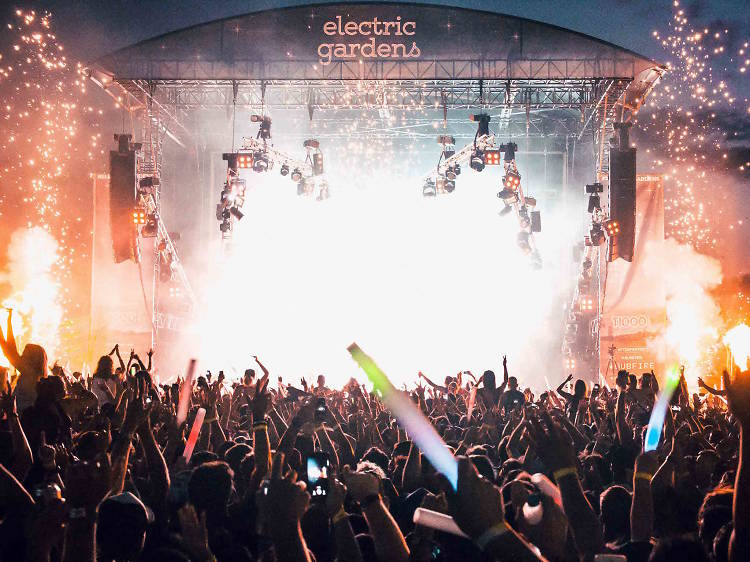 Crowd at Electric Gardens music festival