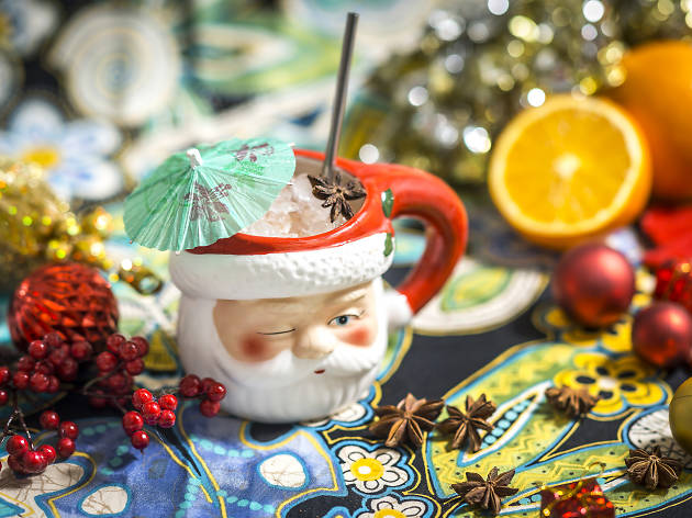 All of the holiday-themed pop-up bars that you should know about Don & Victor at Sippin' Santa's Surf Shack