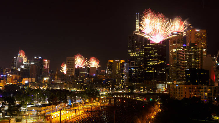 Melbourne fireworks