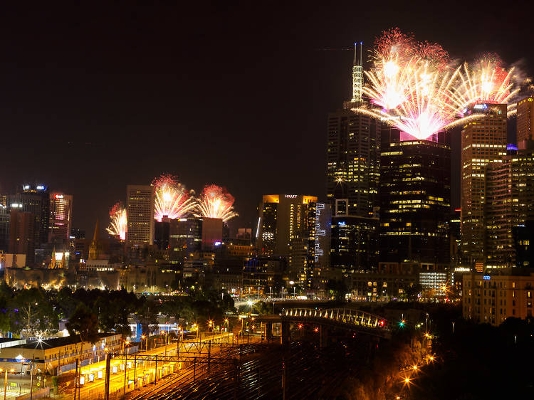 Melbourne fireworks