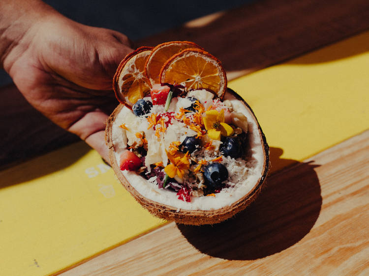 Coconut acai bowl at Amazebowls