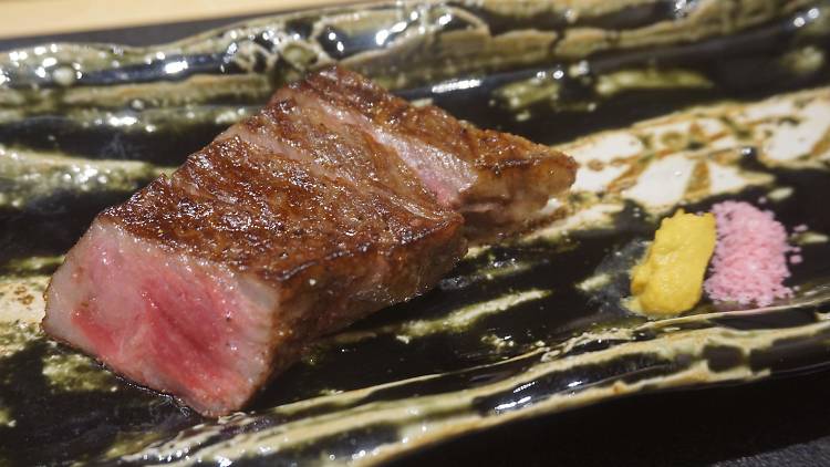 Grilled Wagyu at Ginza Tenkuni