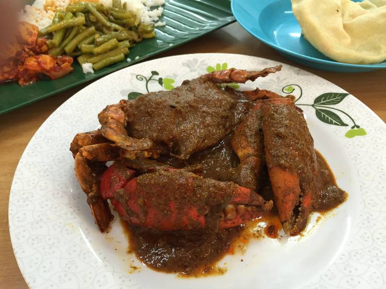 Sri Lankan crab curry at Restoran Yarl