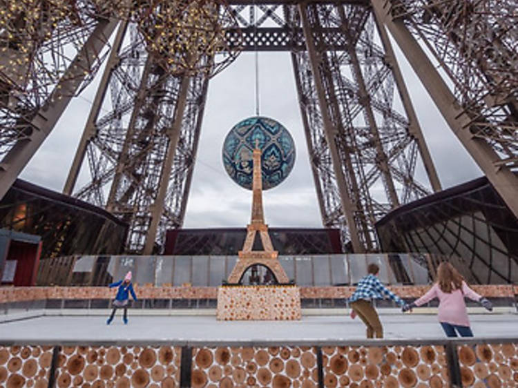 The Eiffel Tower Ice Rink