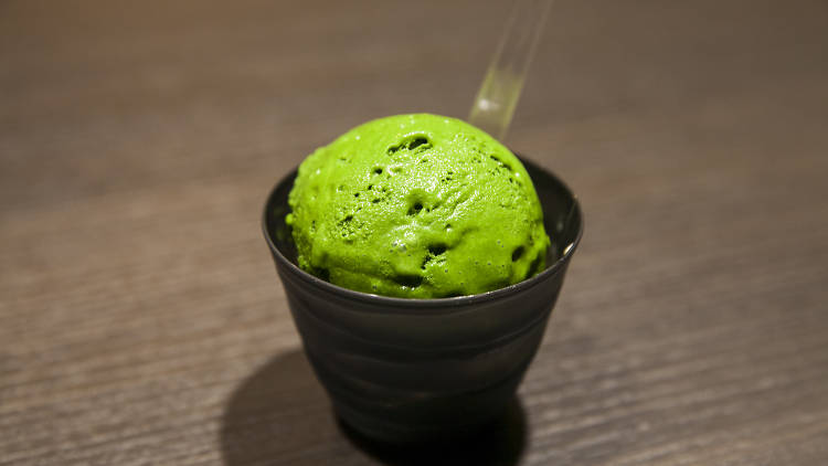 Best extra-green ice cream dealer: Nanaya