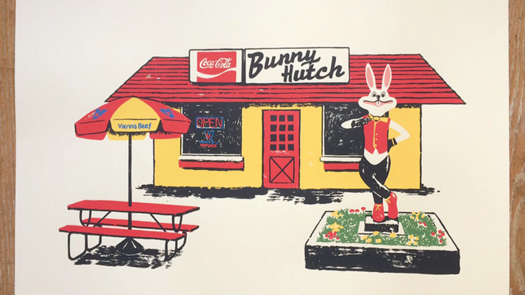 The Bunny Hutch print