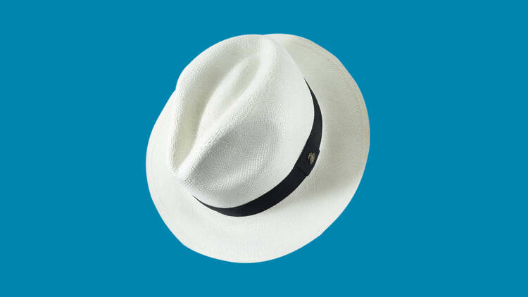 White Panama hat from Aqua Andino