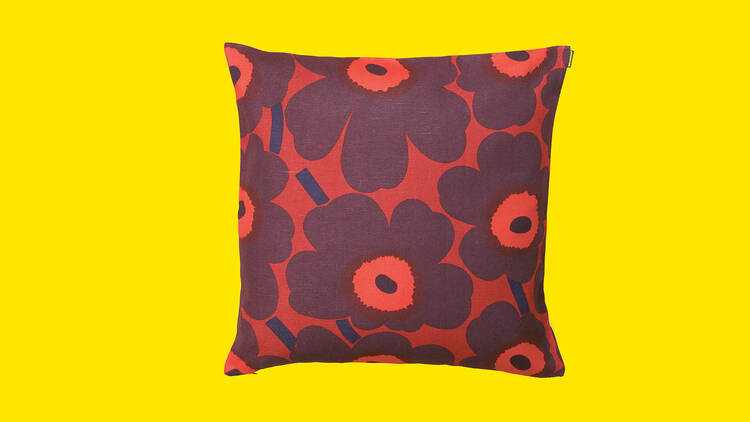 Unikko cushion cover Christmas color from Marimekko