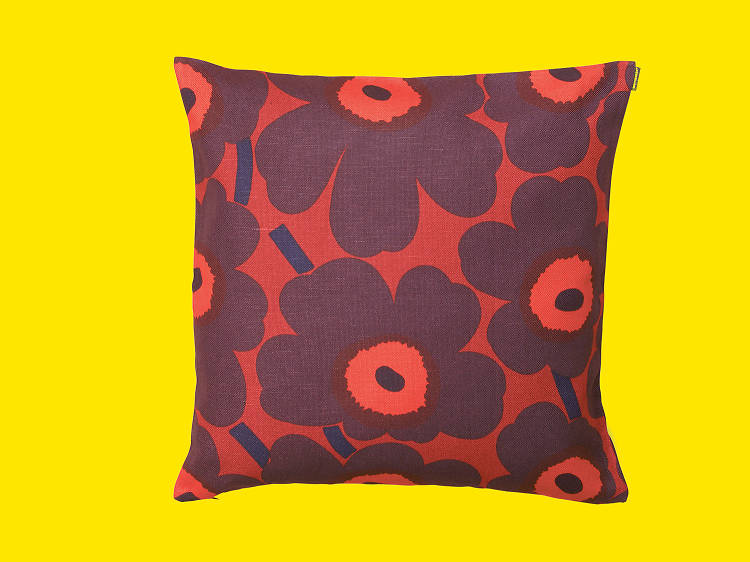 Unikko cushion cover Christmas color from Marimekko