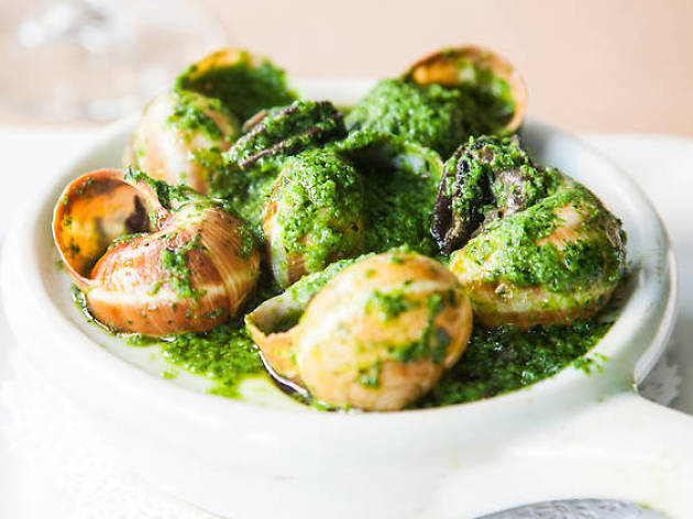 Escargots Comida europea en la CDMX