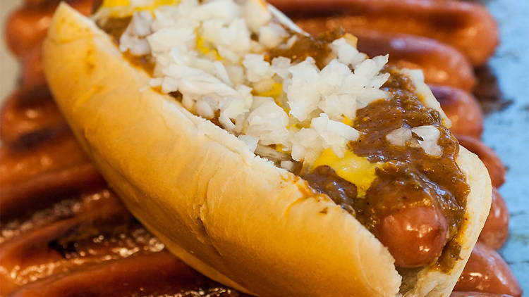 Coney Dog at American Coney Island