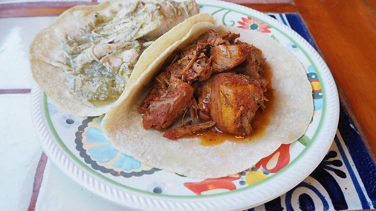 Cochinita Pibil and Pipian at El Meson