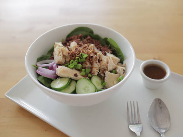 Chicken rice salad at Chai Bar Chicken rice salad at Chai Bar
