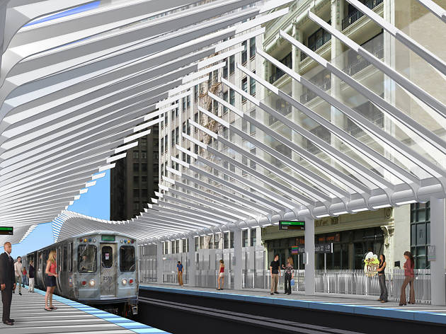 Rendering of Washington/Wabash station.