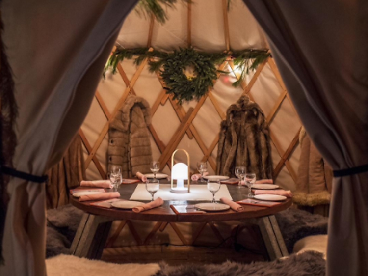 You can now drink in a yurt at the Standard East Village