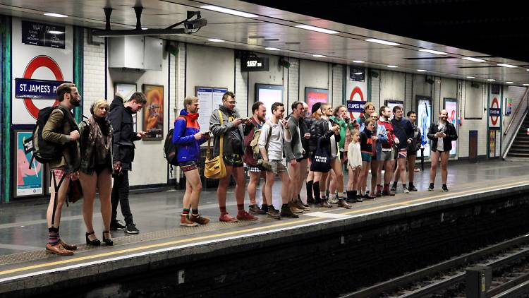 No Trousers on the Tube Ride