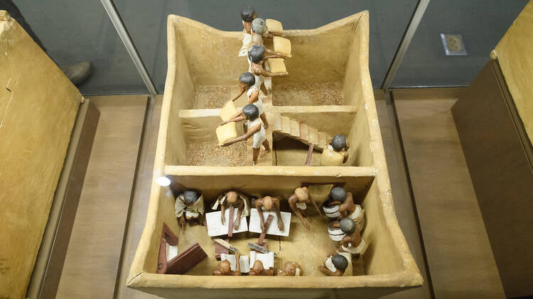 Model of a Granary with Scribes, Egyptian Middle Kingdom (ca. 1981–1975 B.C.), from the Tomb of Meketre