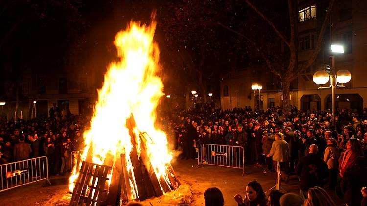 Foguerons de Sa Pobla a Gràcia