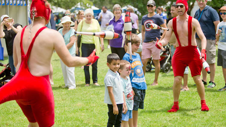 Festivities for families at Kings Garden for Australia Day