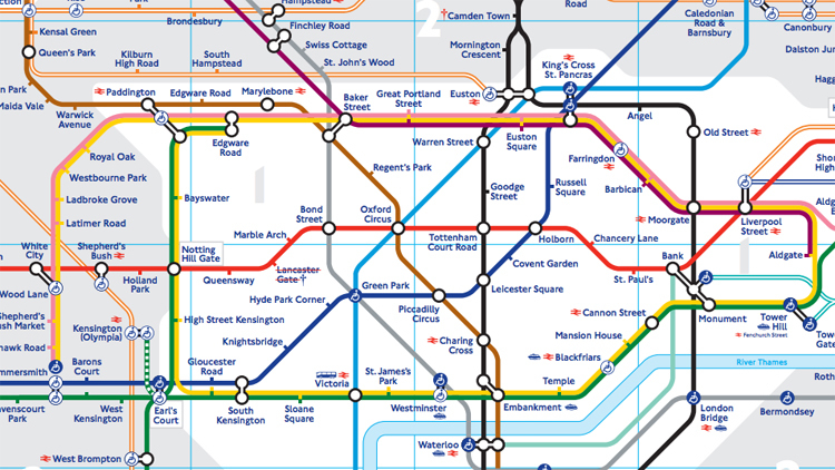 You can design your own tube map at the London Transport Museum