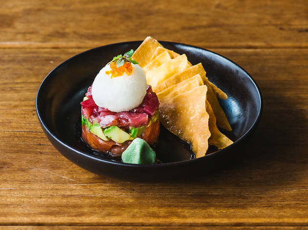 Sashimi tacos: Zushi Sashimi tacos: Zushi