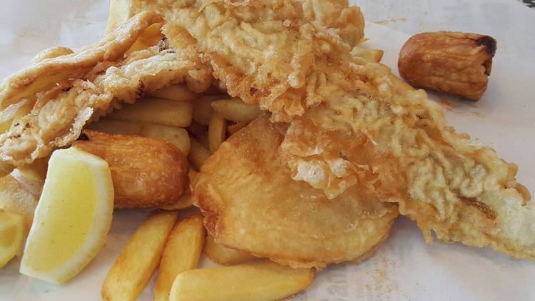 Fish and Chips at Oakleigh Fish and Chippery