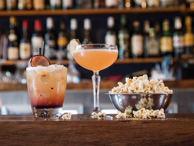 Cocktails and snacks at The Little Guy