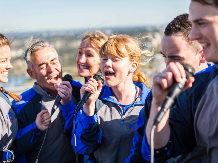 Promo still for Karaoke Sydney Harbour Bridge Climb